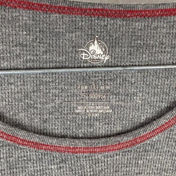 Disney Store Beauty Beast Silhouette Rose Beautiful Heart Mind Waffle Gray L - Picture 4 of 7